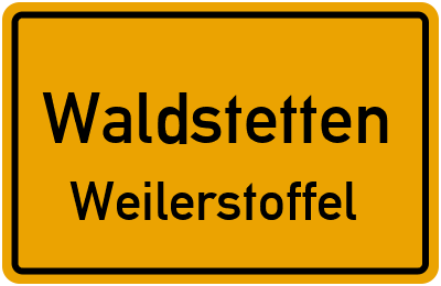 Straßenverzeichnis Waldstetten Weilerstoffel
