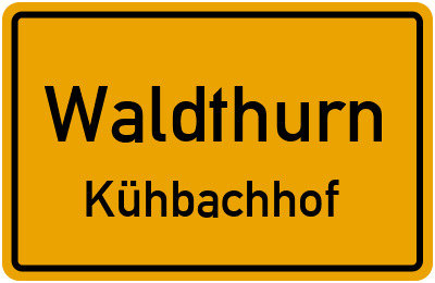 Straßenverzeichnis Waldthurn Kühbachhof