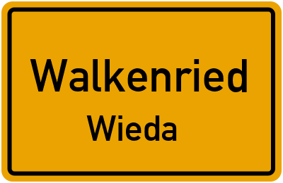 Ortsschild Walkenried Wieda
