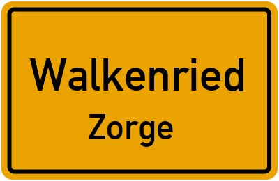 Ortsschild Walkenried Zorge