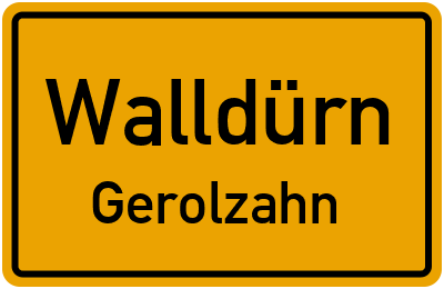 Straßenverzeichnis Walldürn Gerolzahn