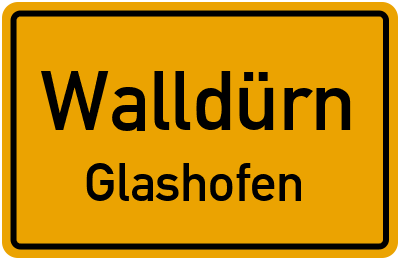 Straßenverzeichnis Walldürn Glashofen