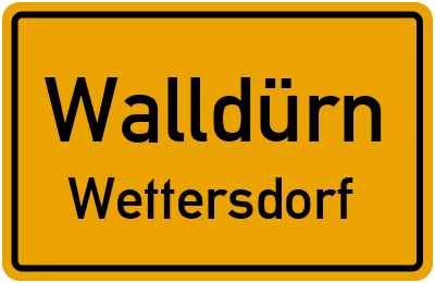Straßenverzeichnis Walldürn Wettersdorf