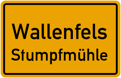 Straßenverzeichnis Wallenfels Stumpfmühle
