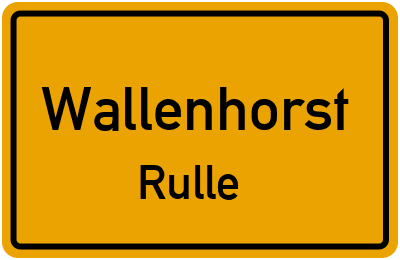 Ortsschild Wallenhorst Rulle