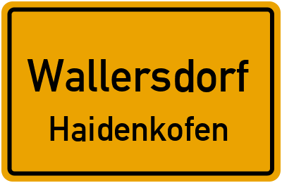 Straßenverzeichnis Wallersdorf Haidenkofen