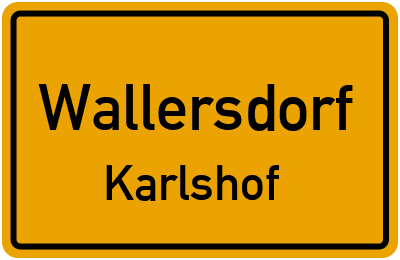 Straßenverzeichnis Wallersdorf Karlshof