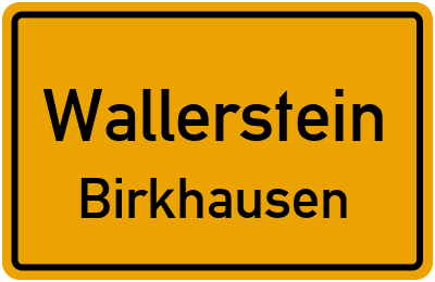 Straßenverzeichnis Wallerstein Birkhausen