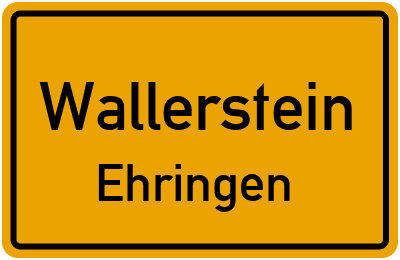 Straßenverzeichnis Wallerstein Ehringen