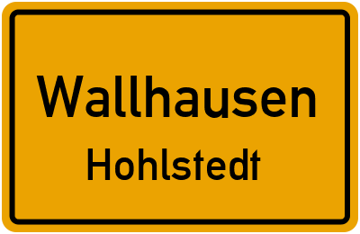 Straßenverzeichnis Wallhausen Hohlstedt