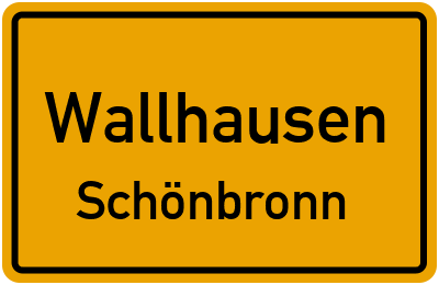 Straßenverzeichnis Wallhausen Schönbronn