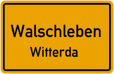 Straßenverzeichnis Walschleben Witterda