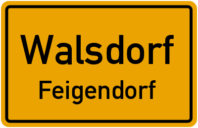 Straßenverzeichnis Walsdorf Feigendorf