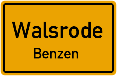 Straßenverzeichnis Walsrode Benzen