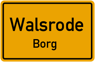 Straßenverzeichnis Walsrode Borg