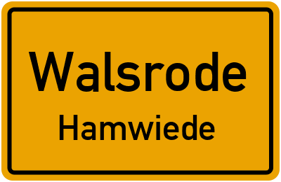 Straßenverzeichnis Walsrode Hamwiede