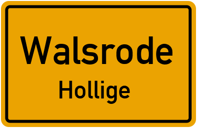 Straßenverzeichnis Walsrode Hollige