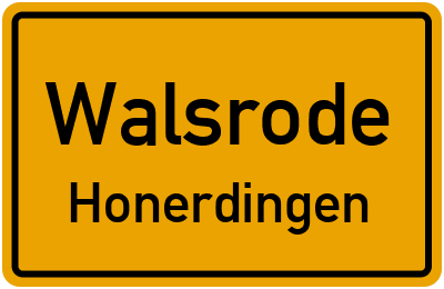 Straßenverzeichnis Walsrode Honerdingen
