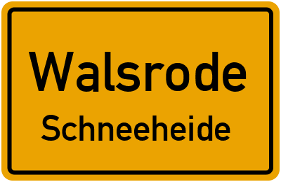 Straßenverzeichnis Walsrode Schneeheide