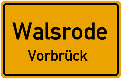 Straßenverzeichnis Walsrode Vorbrück