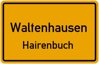 Straßenverzeichnis Waltenhausen Hairenbuch
