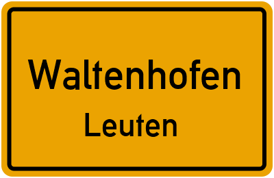 Straßenverzeichnis Waltenhofen Leuten