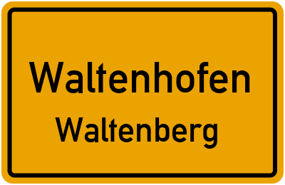 Straßenverzeichnis Waltenhofen Waltenberg