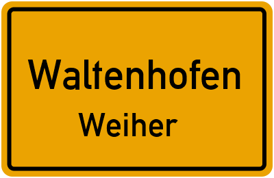 Straßenverzeichnis Waltenhofen Weiher