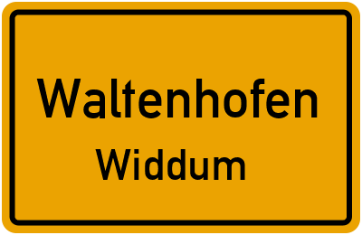 Straßenverzeichnis Waltenhofen Widdum