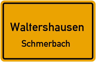 Straßenverzeichnis Waltershausen Schmerbach