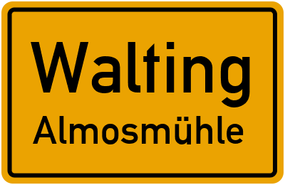 Straßenverzeichnis Walting Almosmühle