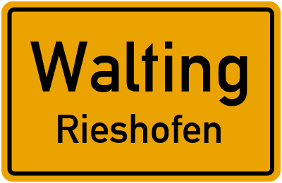Straßenverzeichnis Walting Rieshofen