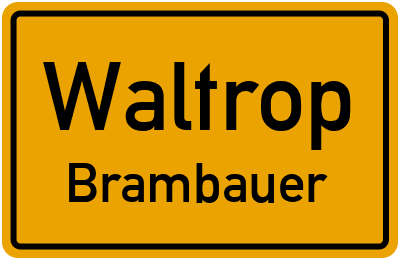 Straßenverzeichnis Waltrop Brambauer