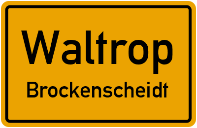 Straßenverzeichnis Waltrop Brockenscheidt