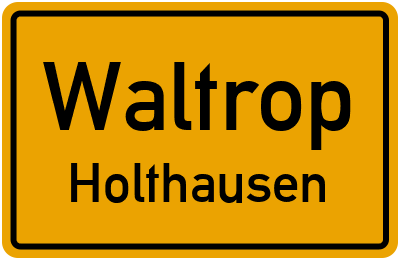 Straßenverzeichnis Waltrop Holthausen