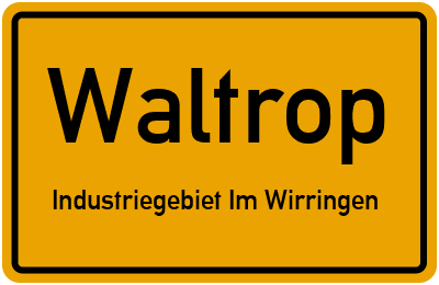 Straßenverzeichnis Waltrop Industriegebiet Im Wirringen
