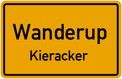 Straßenverzeichnis Wanderup Kieracker