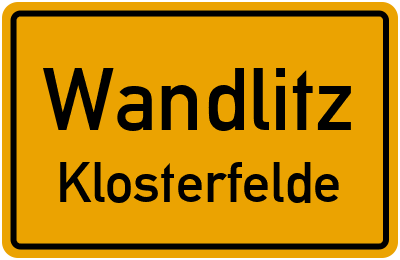 Straßenverzeichnis Wandlitz Klosterfelde