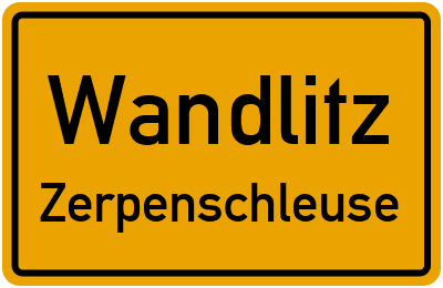 Straßenverzeichnis Wandlitz Zerpenschleuse