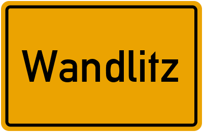Ortsschild von Gemeinde Wandlitz in Brandenburg