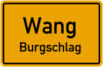 Straßenverzeichnis Wang Burgschlag