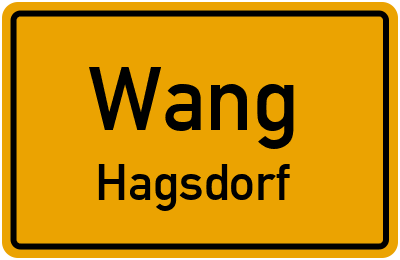 Straßenverzeichnis Wang Hagsdorf