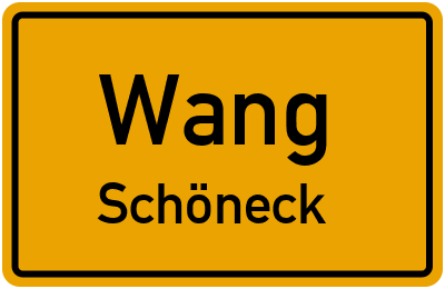 Straßenverzeichnis Wang Schöneck
