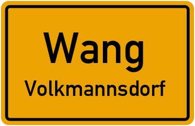 Straßenverzeichnis Wang Volkmannsdorf