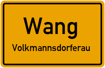 Straßenverzeichnis Wang Volkmannsdorferau