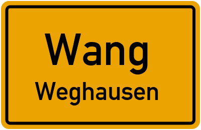 Straßenverzeichnis Wang Weghausen