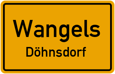 Straßenverzeichnis Wangels Döhnsdorf