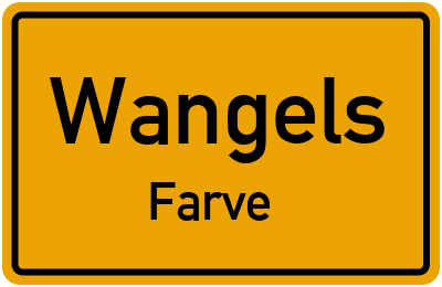 Straßenverzeichnis Wangels Farve