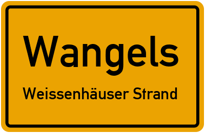 Straßenverzeichnis Wangels Weissenhäuser Strand