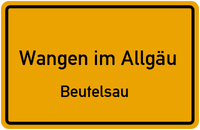 Straßenverzeichnis Wangen im Allgäu Beutelsau